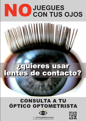 Cartel lentes de contacto