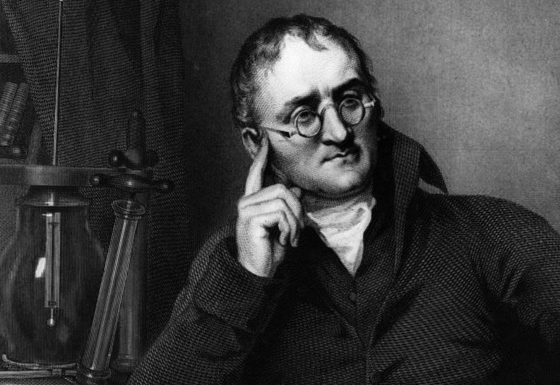 Fotografía físico inglés John Dalton, primero en señalar el Daltonismo en sí mismo, en el año 1794